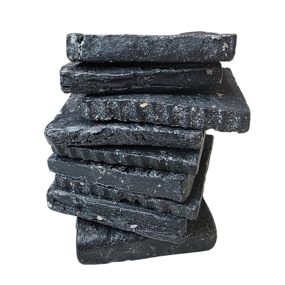 8 Piece Set Handmade African Black Soap Bars Natural Skin Care Bulk Bundle E1